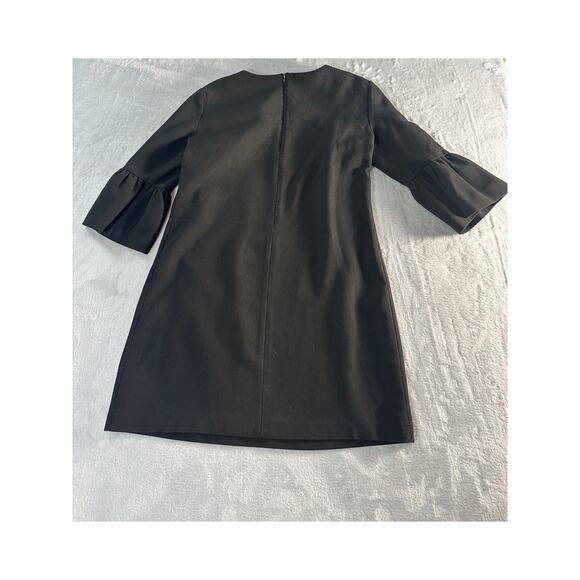Zara Woman Bell Sleeve Shift Dress – Black – Size S - Picture 4 of 7